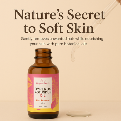 PLANTEVA™ –  Cyperus Rotundus Oil – Hair Reduction Oil